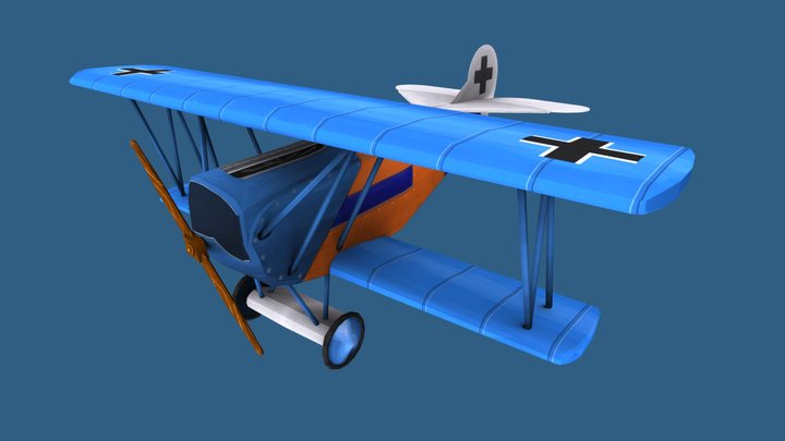 Stylised Plane 3D Model