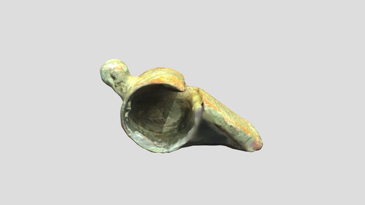 Soldier's Whistle for WW1 3D Model