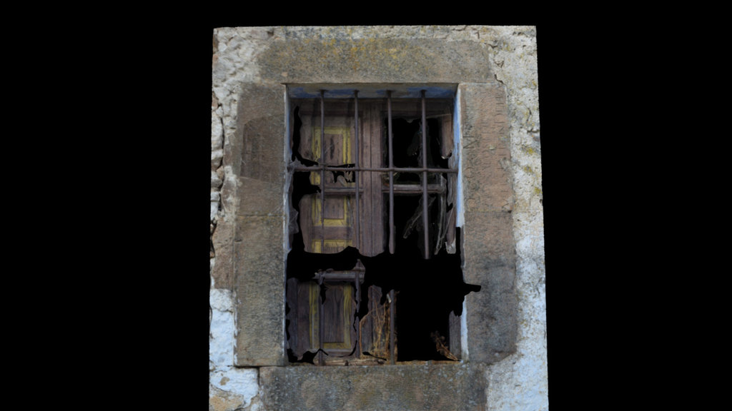 Ventana con dintel del palacio de Renedo