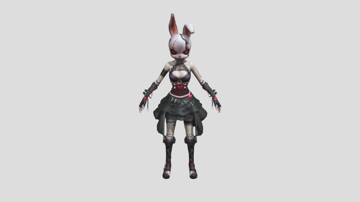 Ff Red Light Green Light Doll 3D Model