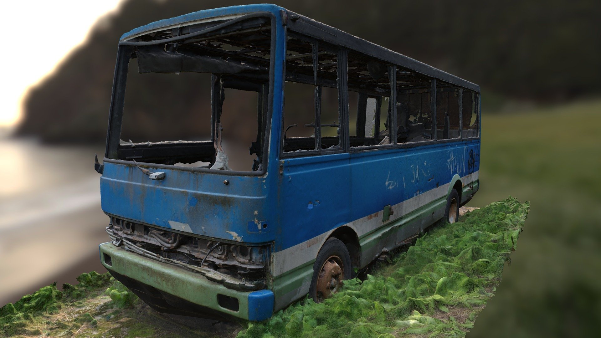 Abandoned Bus 3D Scan
