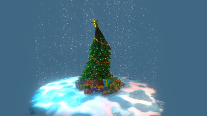 Merry Christmas - Christmas Tree 3D Model