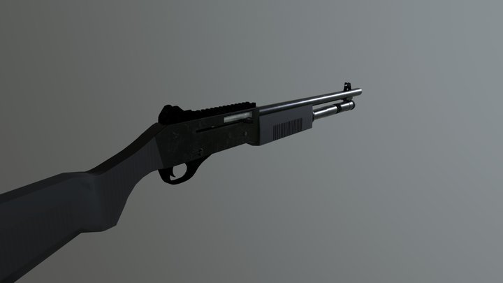 Benelli M4 3D Model