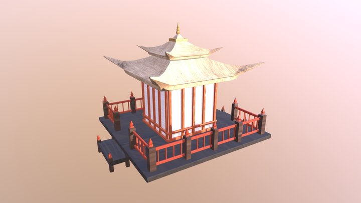 Japanese Tea House 3D Model