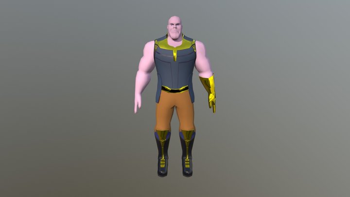 MDU125.1 Thanos Low Poly 3D Model