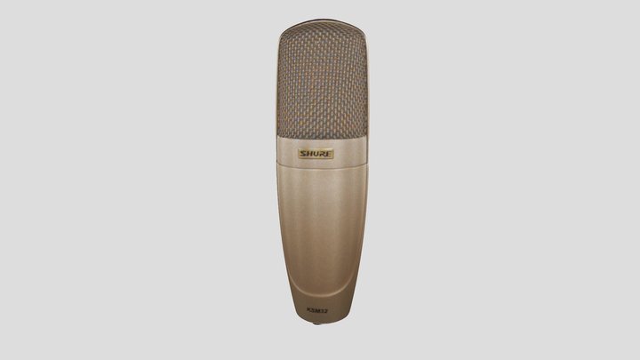 Shure KSM32 Microphone 3D Model