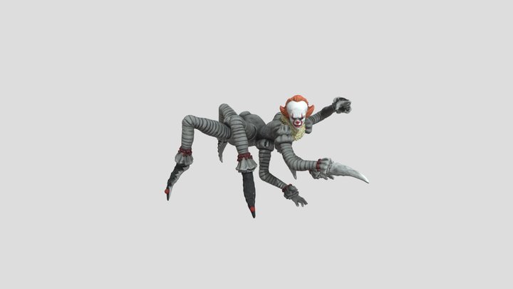 giant pennywise  spider clown form 3D Model