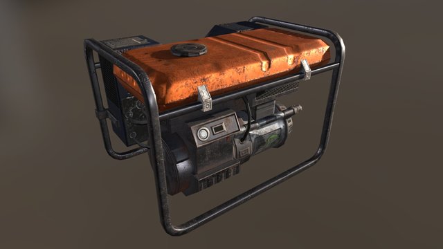 Fuel Energy Generator 3D Model