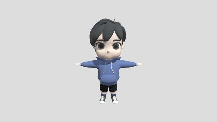 Chibi boy 3D Model