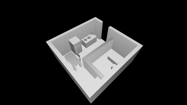 Primitive Apartment 3D Model