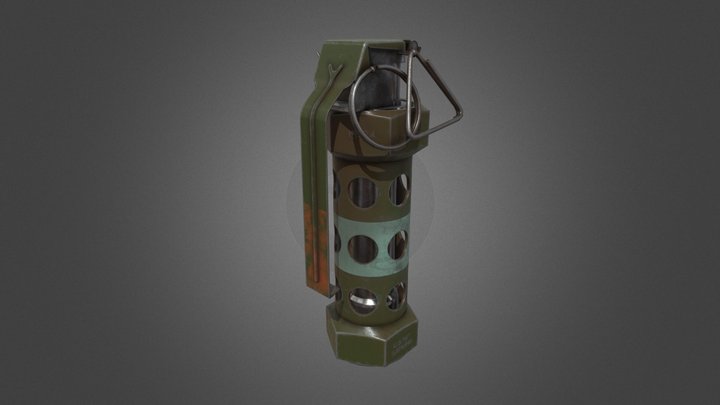 M84 stun grenade 3D Model