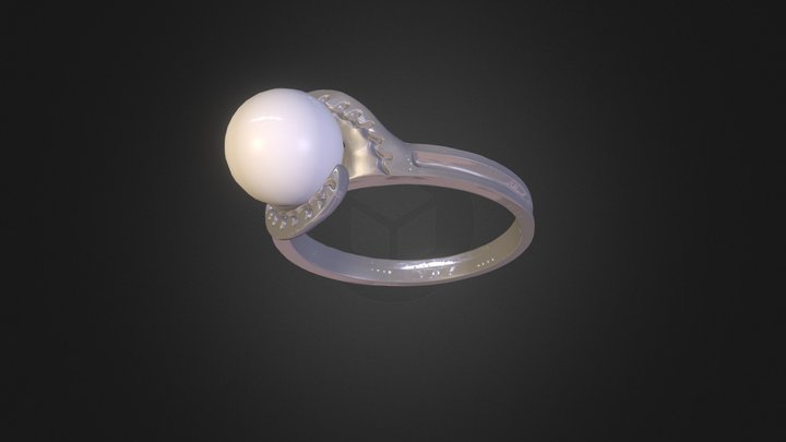 Pearl Ring V2 3D Model