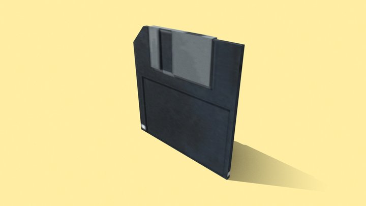 Low polly PS1 Style Disk – Gratis 3D-model STL