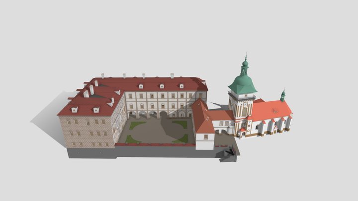 Zámek Benátky nad Jizerou 3D Model