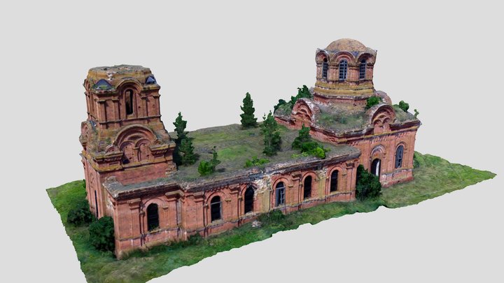 Model Church of the Descent of the Holy Spirit 3D Model