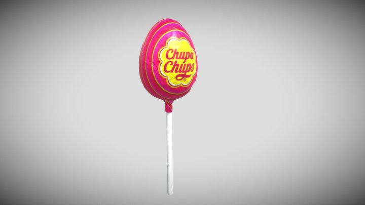 Easter Lollipop 3D Model