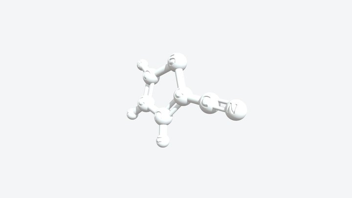 2-Thiophenecarbonitrile 3D Model — CAS 1003-31-2