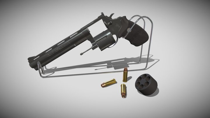 Colt Anaconda .44 Magnum 3D Model