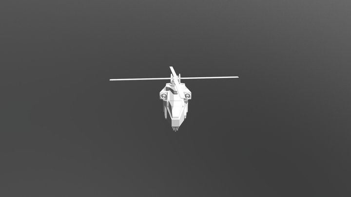 直升機01 3D Model