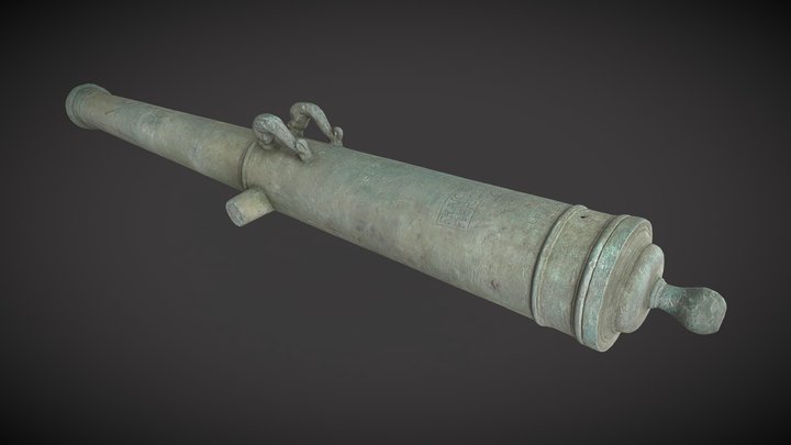 CAÑON 1 REY FELIPE 3D Model