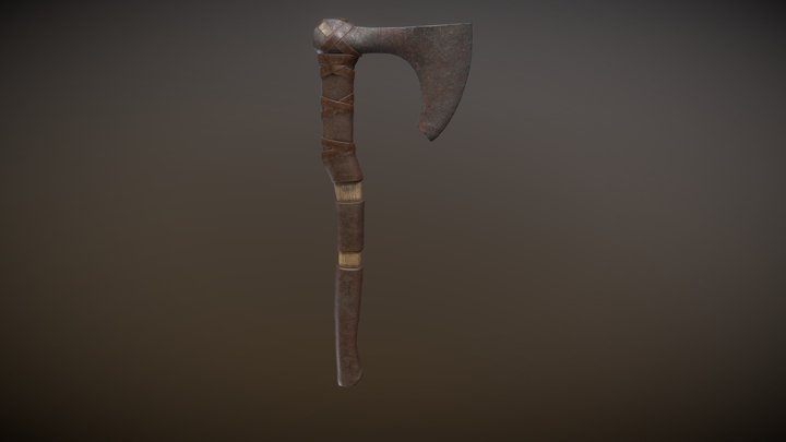 Viking Axe 02 3D Model