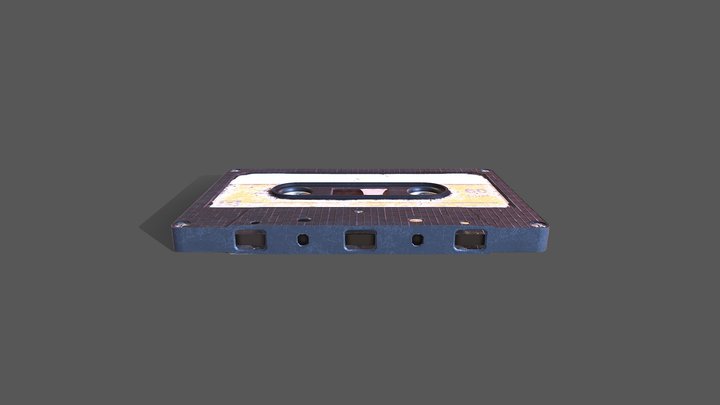 Cassette Tape (Blank Version) 3D Model