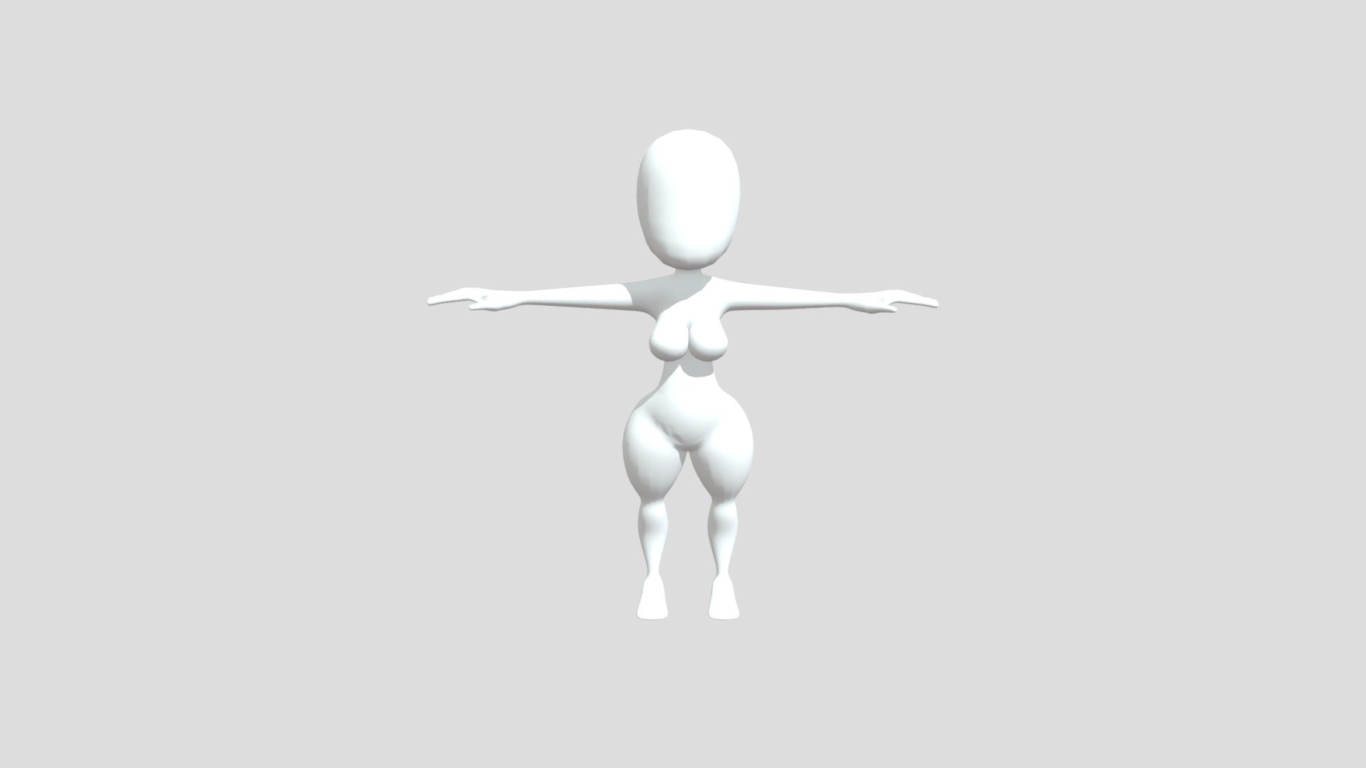 Girl base mesh - Download Free 3D model by mscheeswizrd [613b4e7 ...