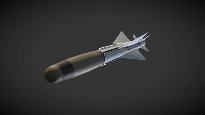 Missile_R530K_lod0 3D Model