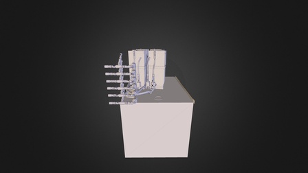 Sala de enfriamiento bucyrus 495 HR 3D Model