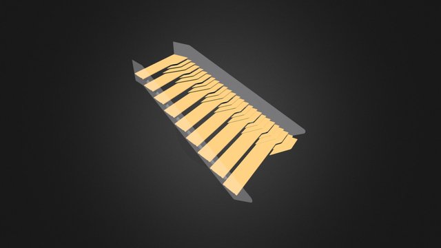 Wing Stairs 3D Model