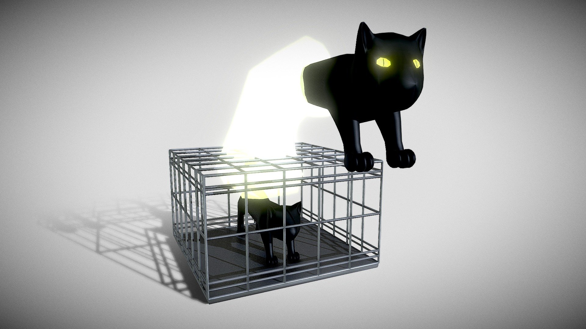 Quantum Cat (Yugioh) Buy Royalty Free 3D model by Yanez Designs (YanezDesigns) [613e157