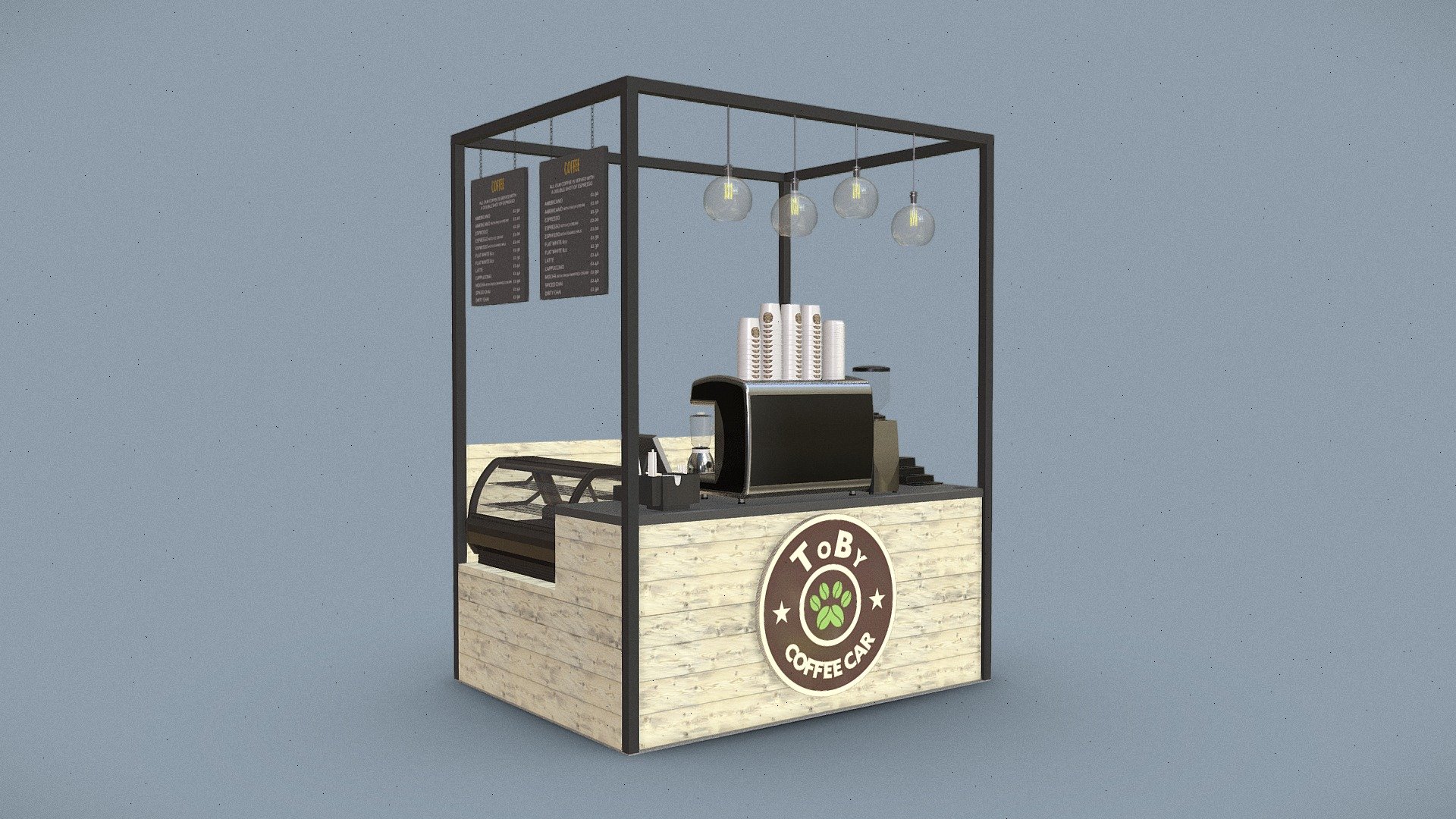 Randare insulă Toby Coffee Car - 3D model by Patrudoizero Design ...