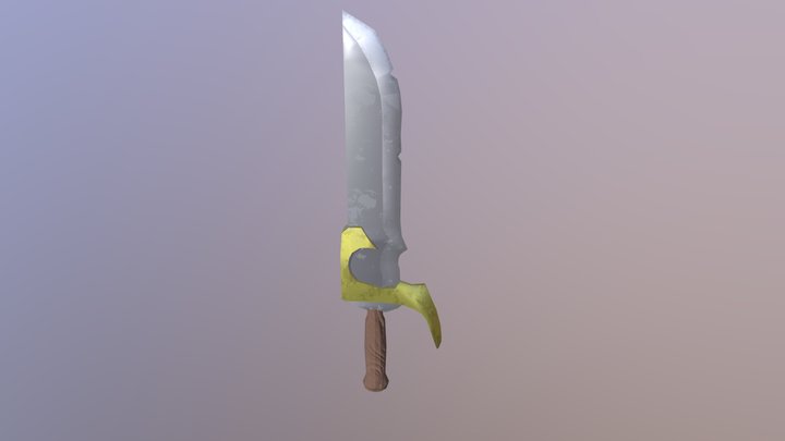 Stylized Sword 3D model (low poly) 3D Model