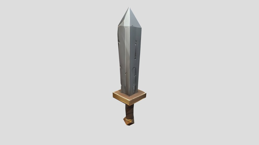 A stylized sword #dededede