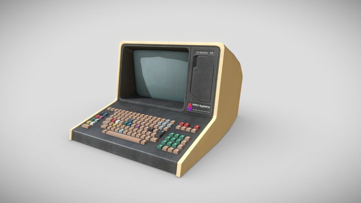 VividColor Retro PC 3D Model