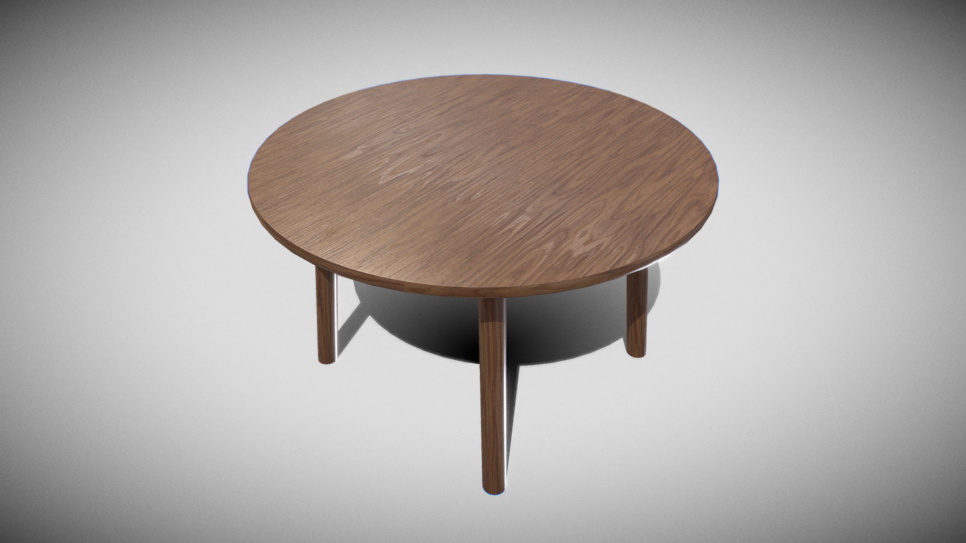 3D model TARO TABLE 6121-oak smoked oiled - This is a 3D model of the TARO TABLE 6121-oak smoked oiled. The 3D model is about a wooden table with a stool.