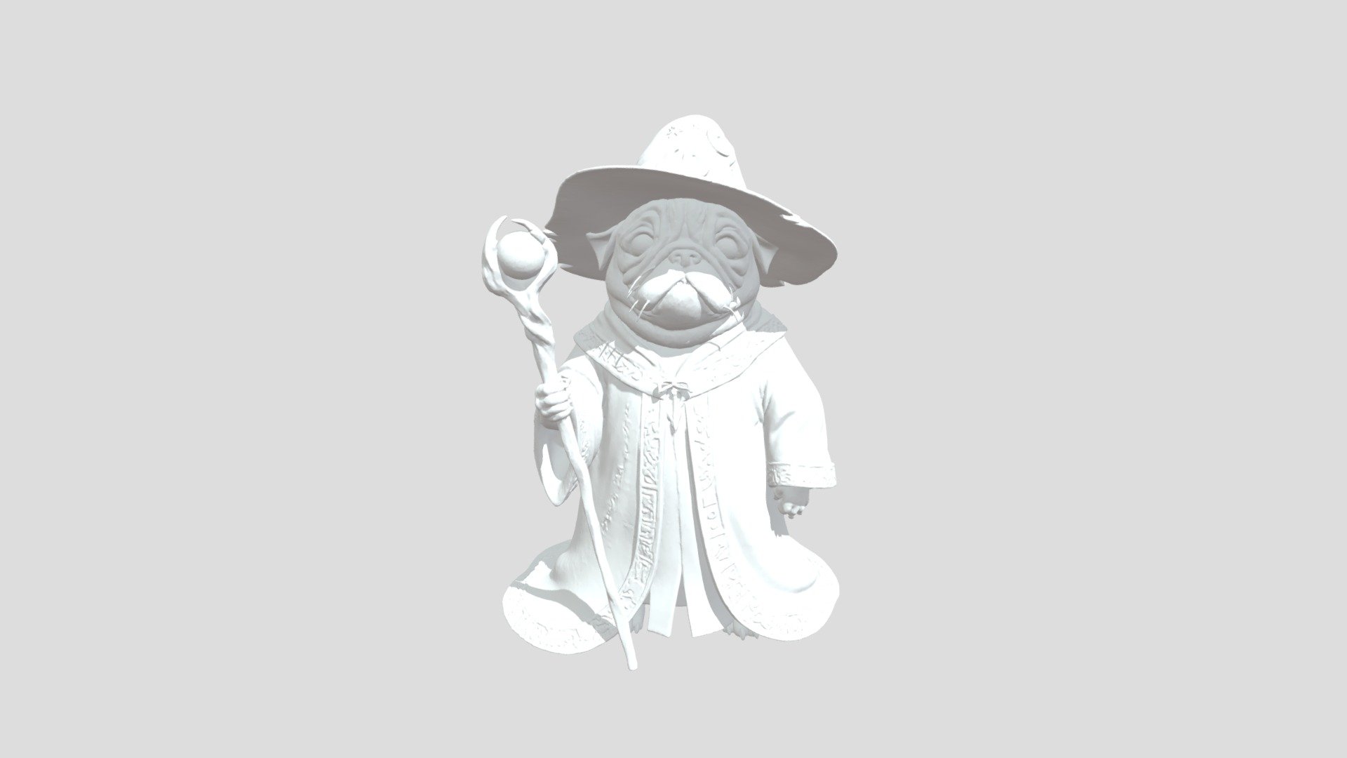 Pug Sorcerer - 3D model by mortisbrat [6141a57] - Sketchfab