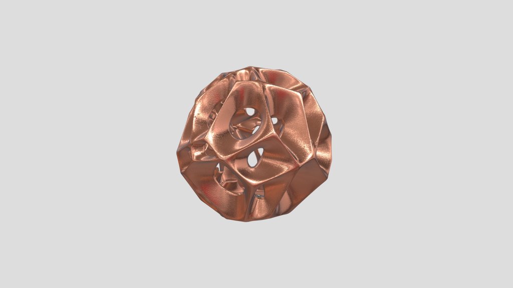 Decor Voronoi Cooper Sculpture