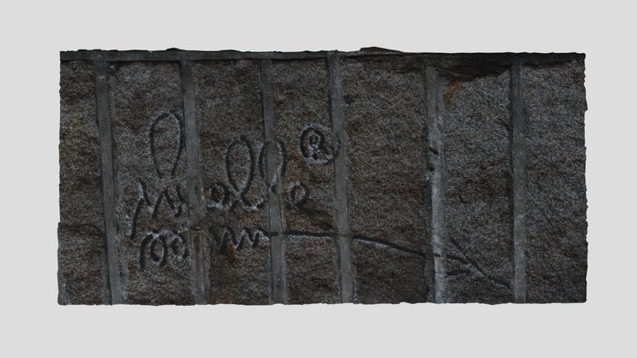 Conservación de graffiti de Muelle en Vigo 3D Model