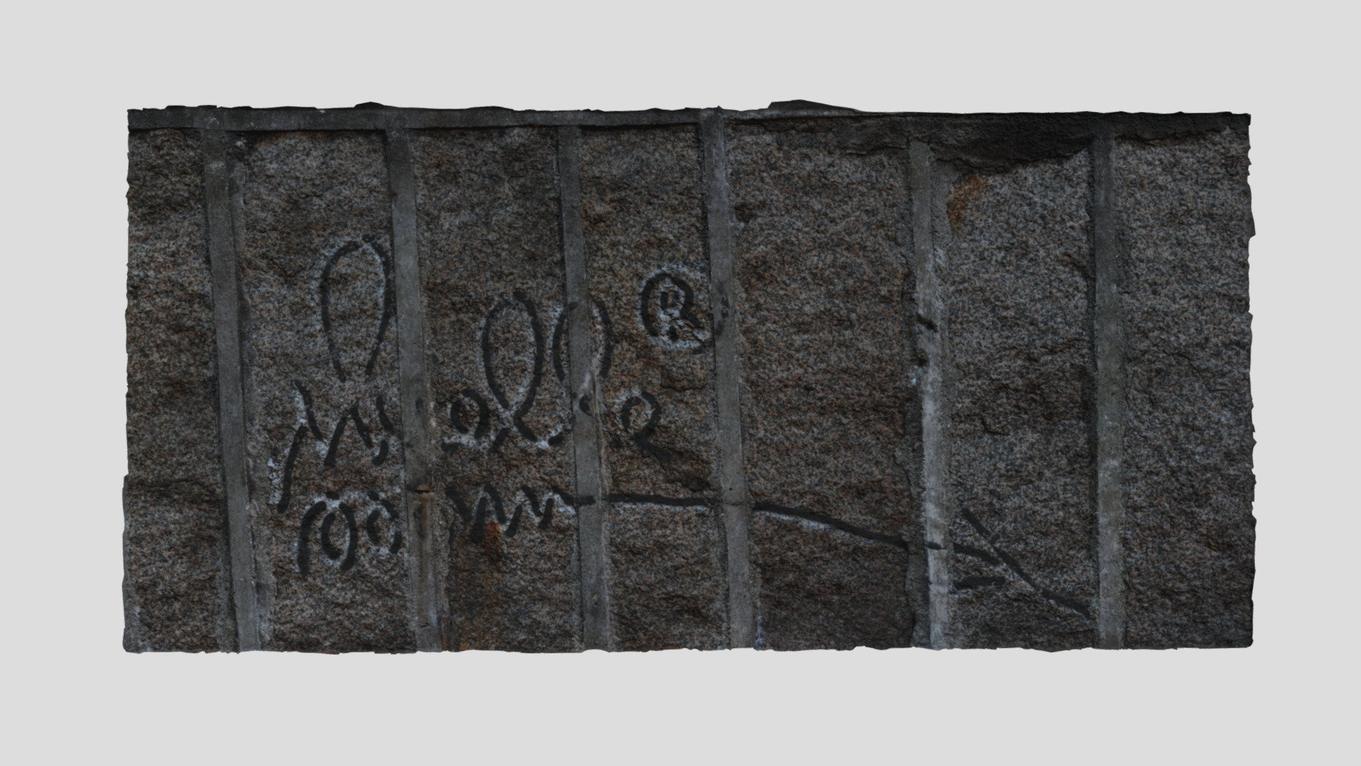 Conservación de graffiti de Muelle en Vigo — Sketchfab embed 3D viewer