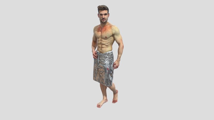 model guy in a towel 3D Model