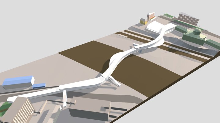 Мурманск 02_04_24 мост 4 3D Model