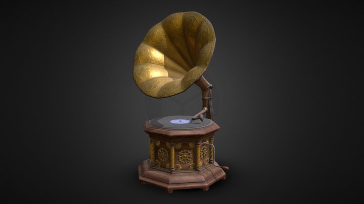 Gramophone 3D Model