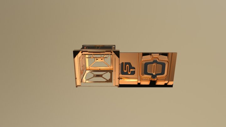 Elevador SCI-FI 3D Model