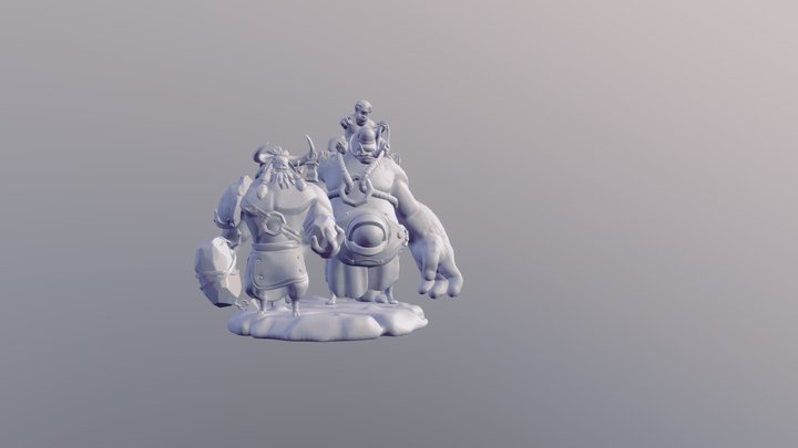 Mining Crew 3D Model