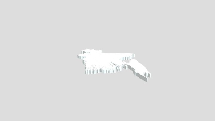 Bangladesh 3D Map 3D Model