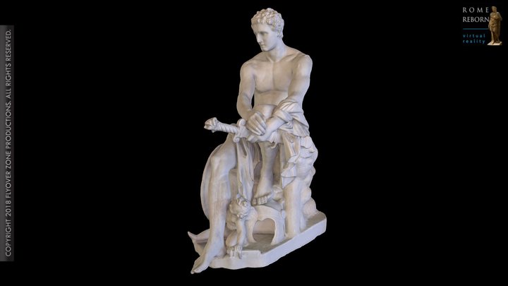 3D rendering of Ares Ludovisi