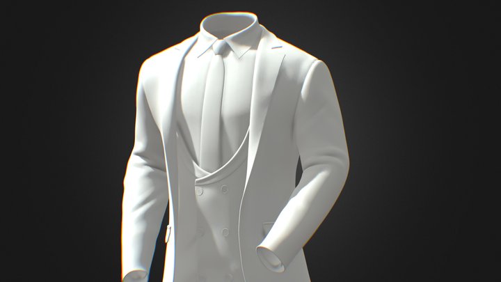 Suit 4 Piece 3D Model