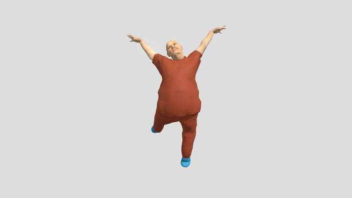 personaje bailando 3D Model