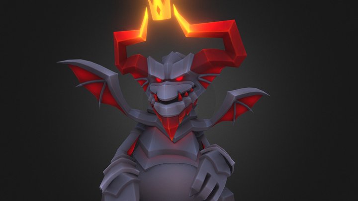 Battlehand boss: Drakken King 3D Model